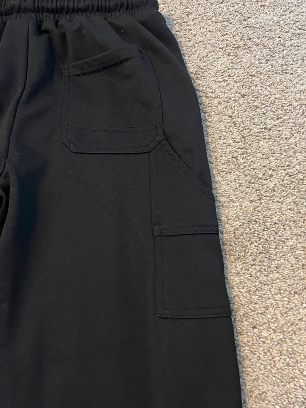 Edikted Black Wide-Leg Drawstring Sweatpants - Picture 6 of 7